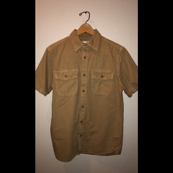 Canvas Look Button Down - Picture 1 of 2